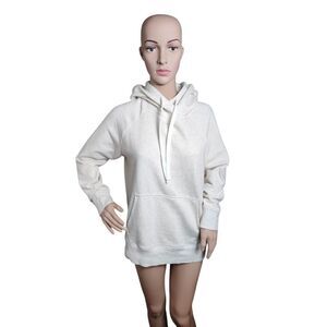Under Armour‎ Hoodie Womens Medium Beige Rival Fleece Athletic Athleisure Active